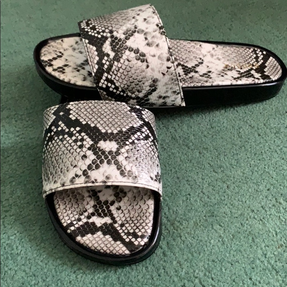 Snake print slides